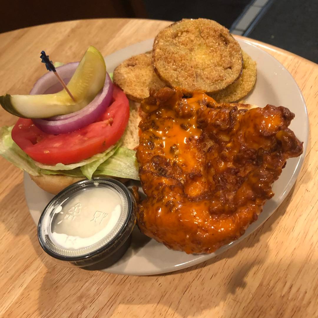 a plate of food on a table