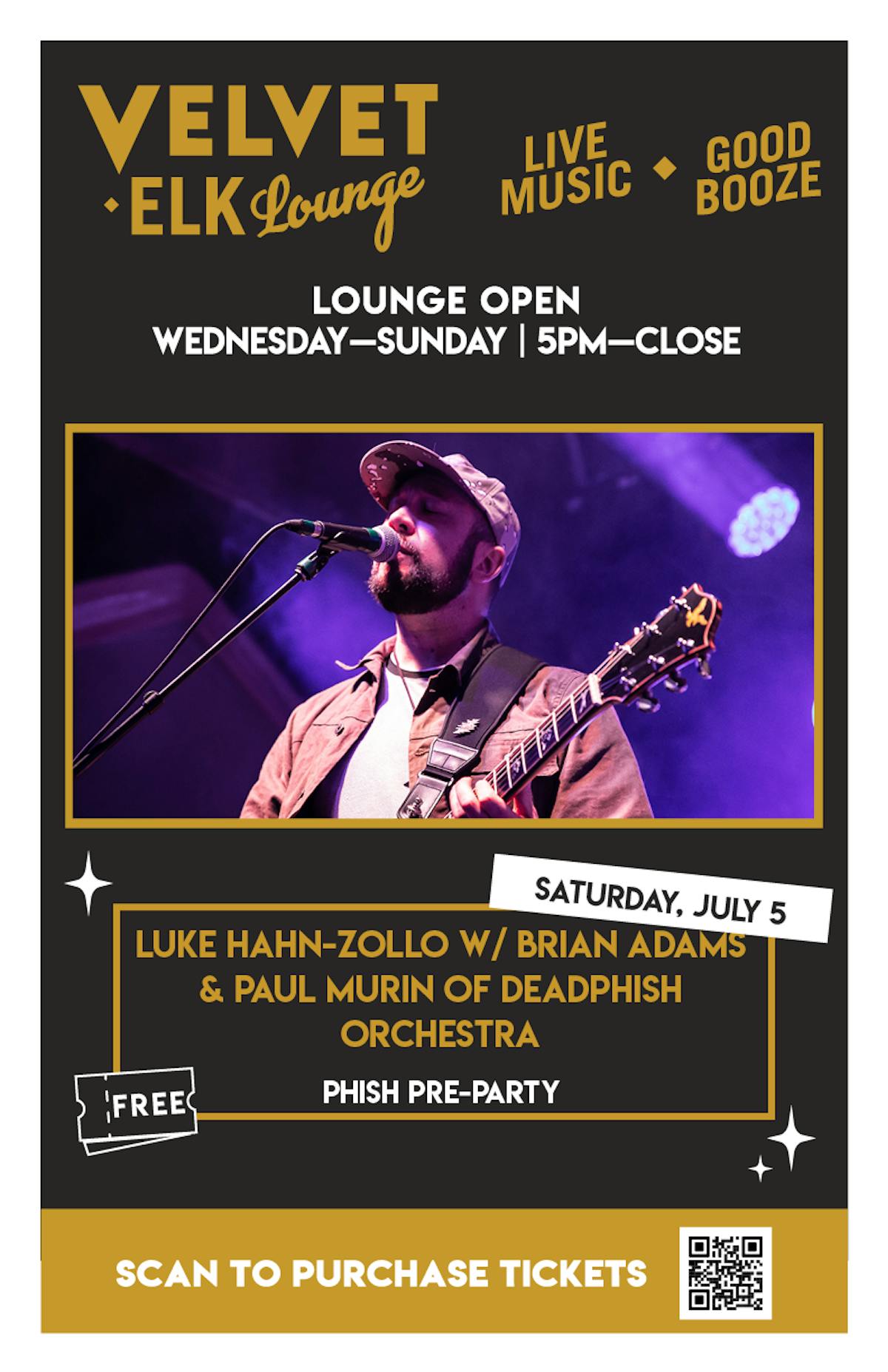 Luke Hahn-Zollo w/ Brian Adams & Paul Murin of DeadPhish Orchestra