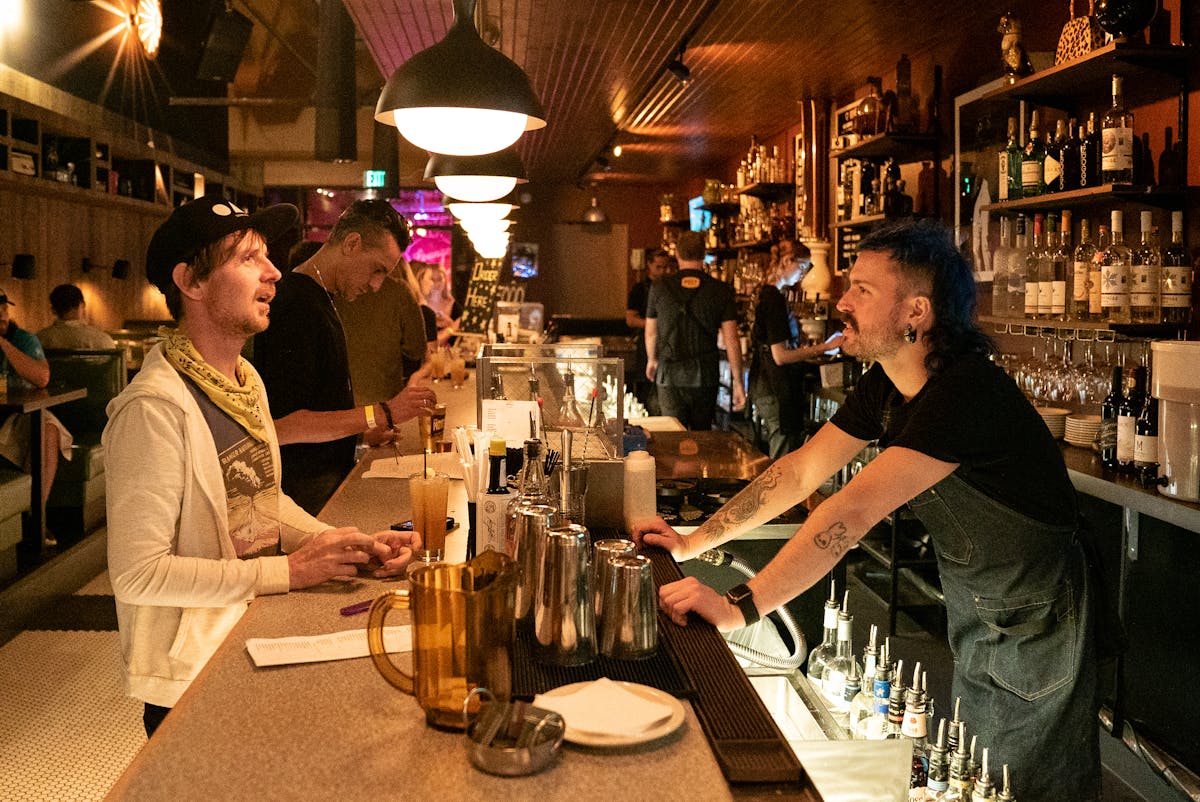 Timeless, busy bar