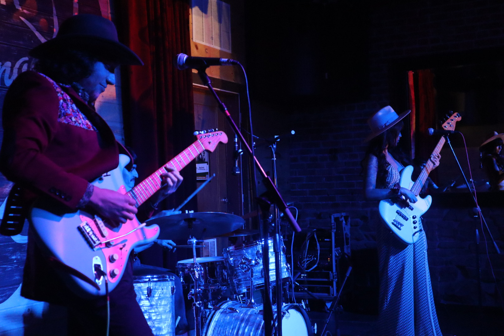 a person sitting on a stage
