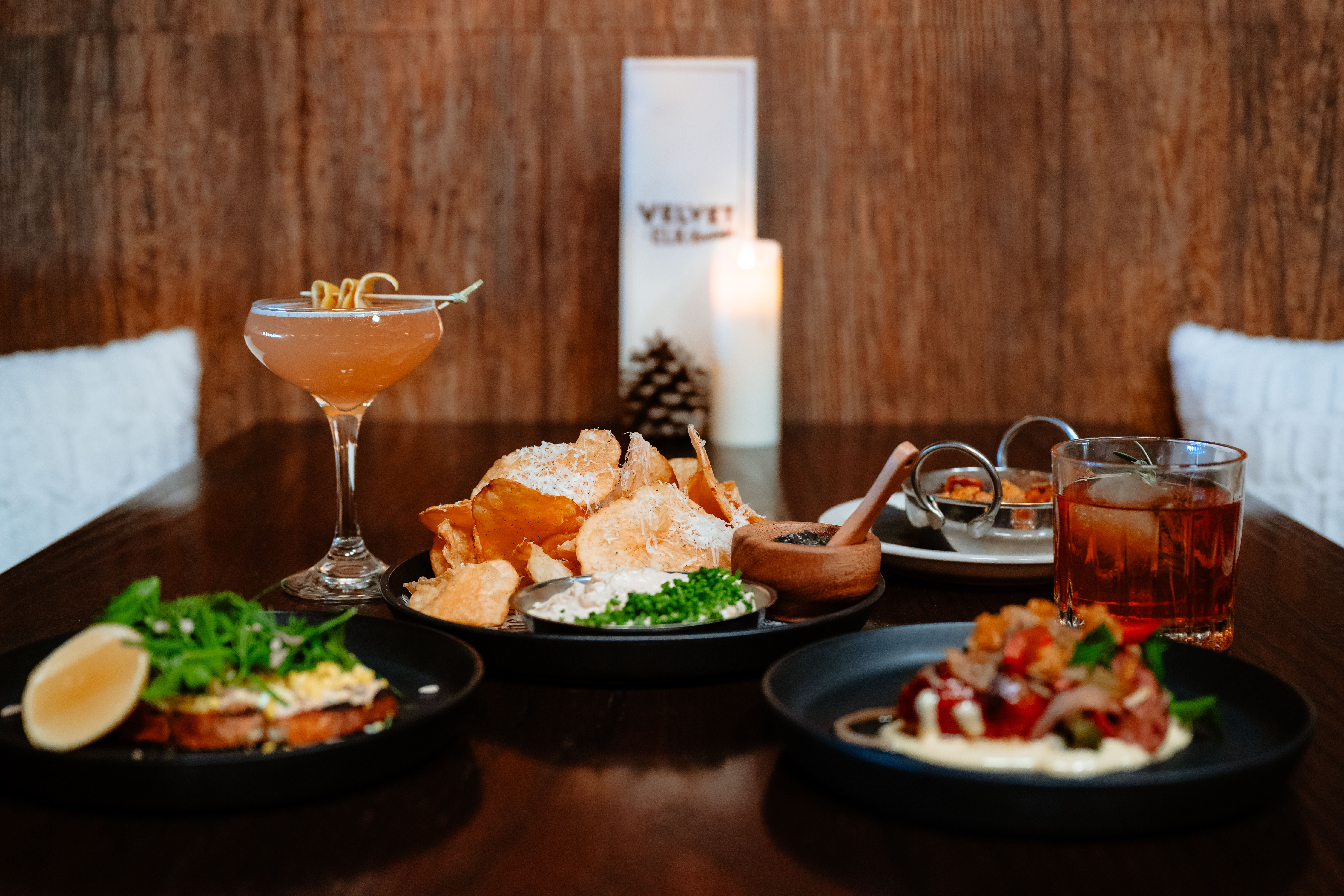 a plate of food on a table