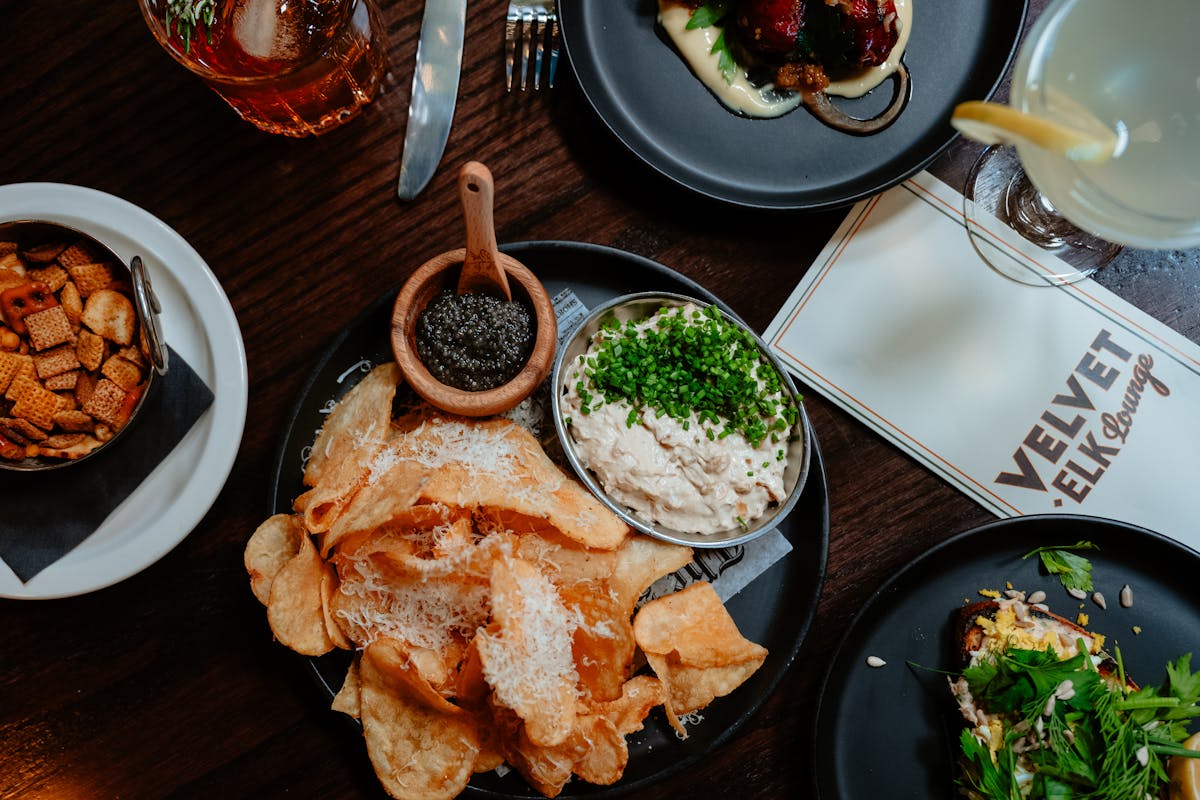 Table of food from Winter 2024/25 Menu