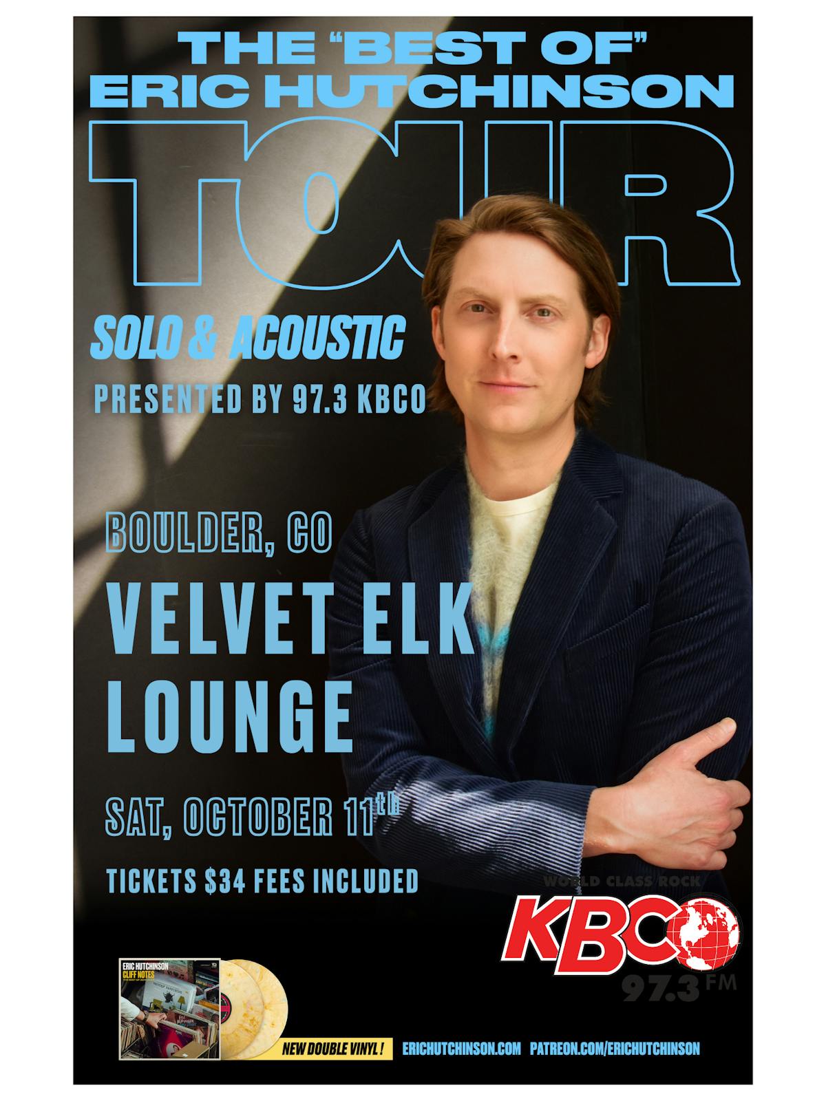 Eric Hutchinson Presented by 97.3 KBCO
