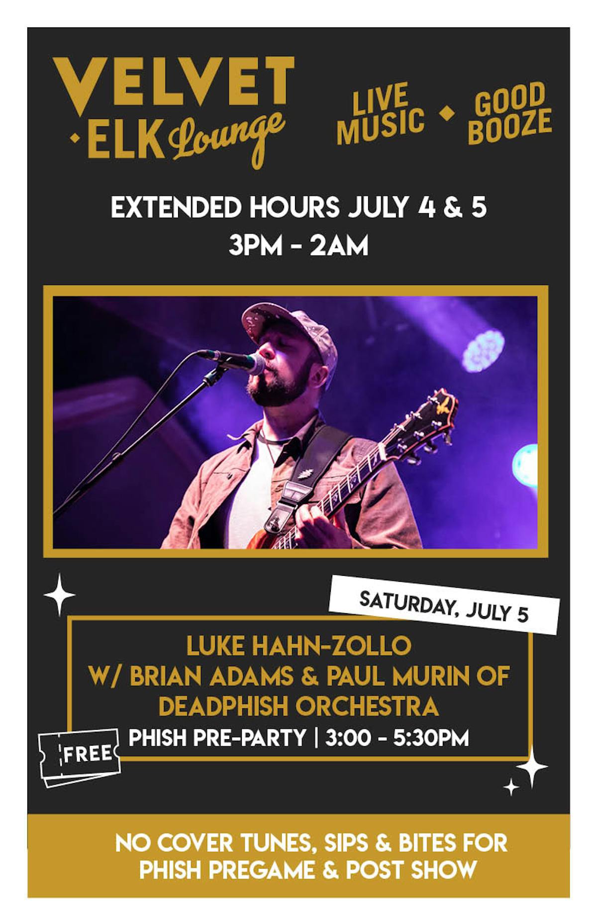 Luke Hahn-Zollo w/ Brian Adams & Paul Murin of DeadPhish Orchestra