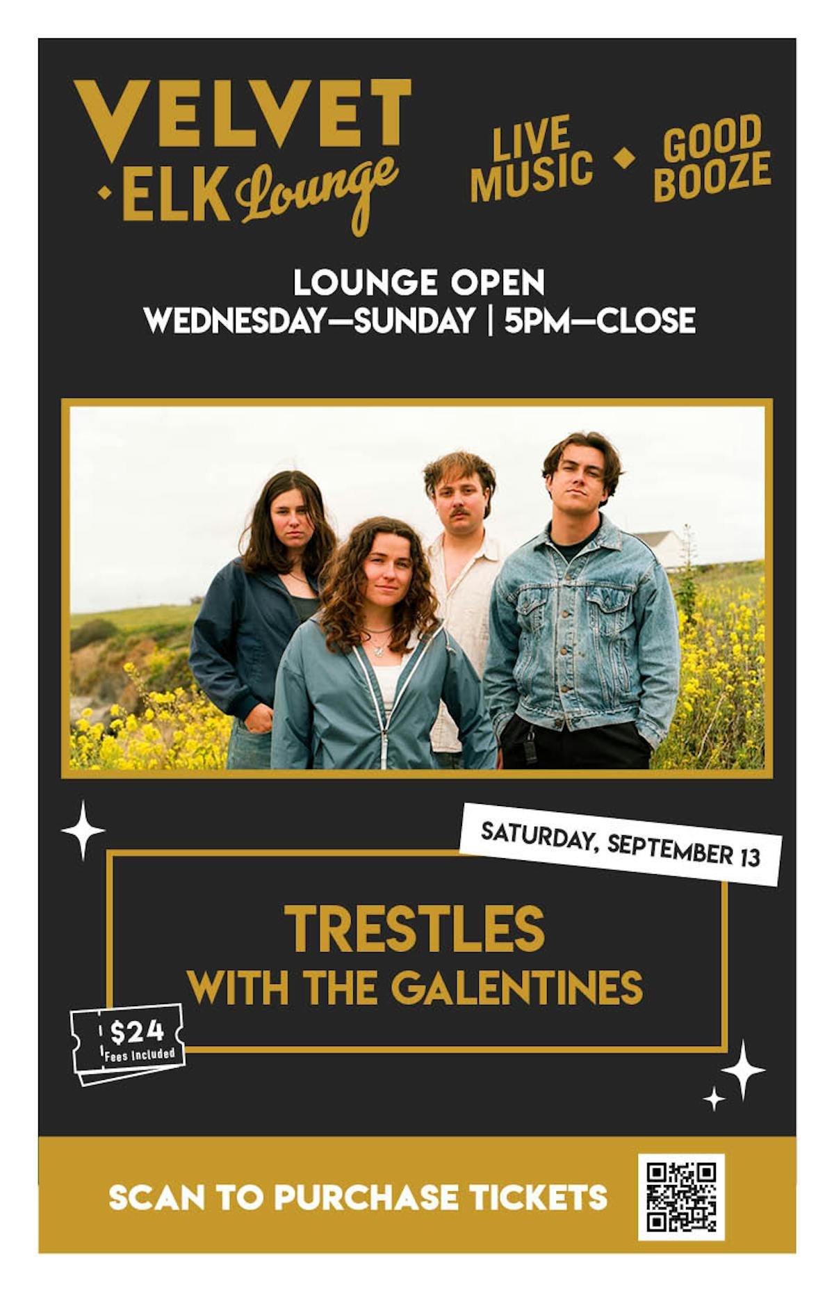 Trestles with The Galentines Velvet Elk Lounge
