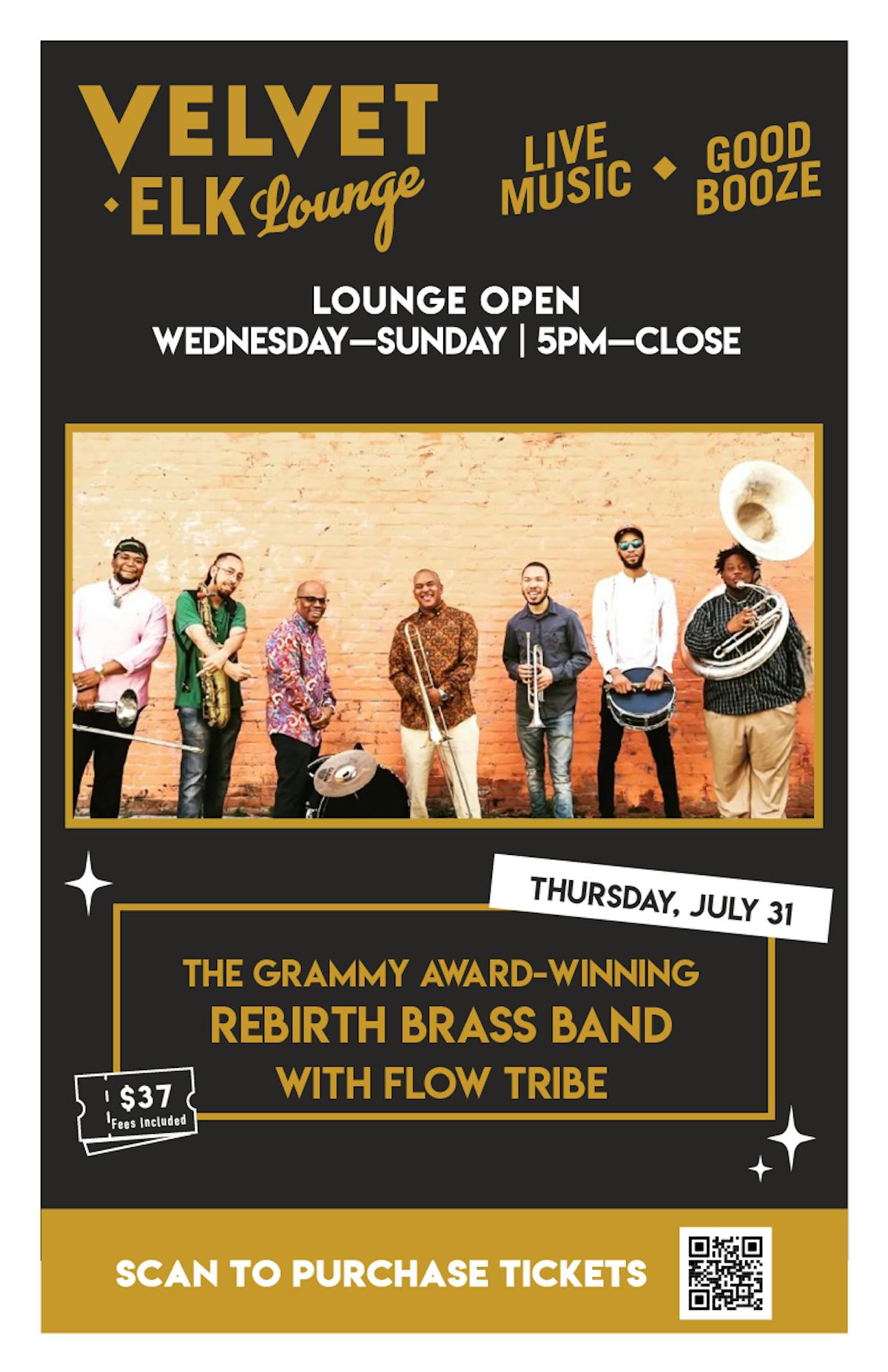 The Grammy Award Winning Rebirth Brass Band with Flow Tribe