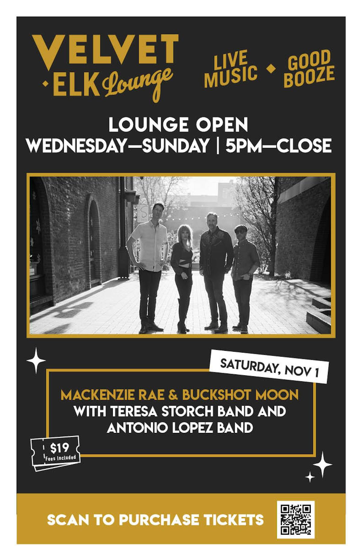 Mackenzie Rae & Buckshot Moon with Teresa Storch Band and Antonio Lopez Band