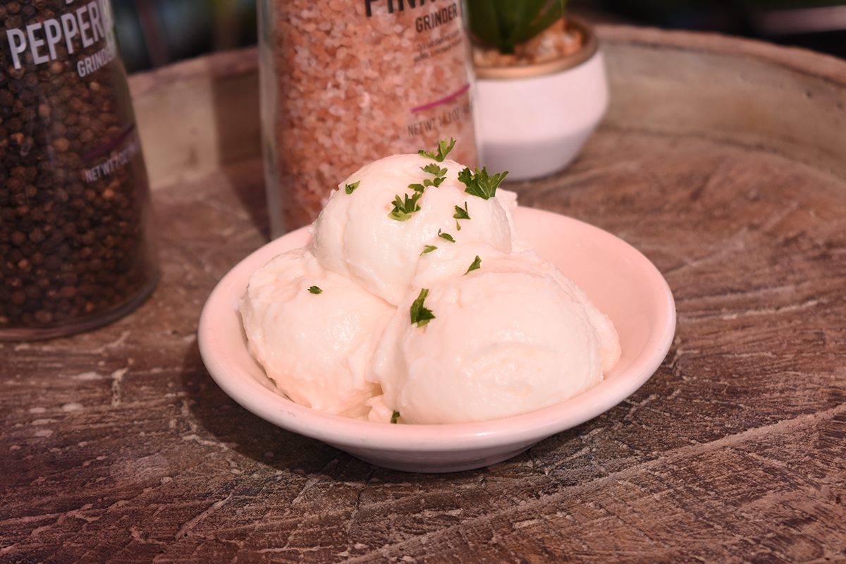 a plate of food on a table