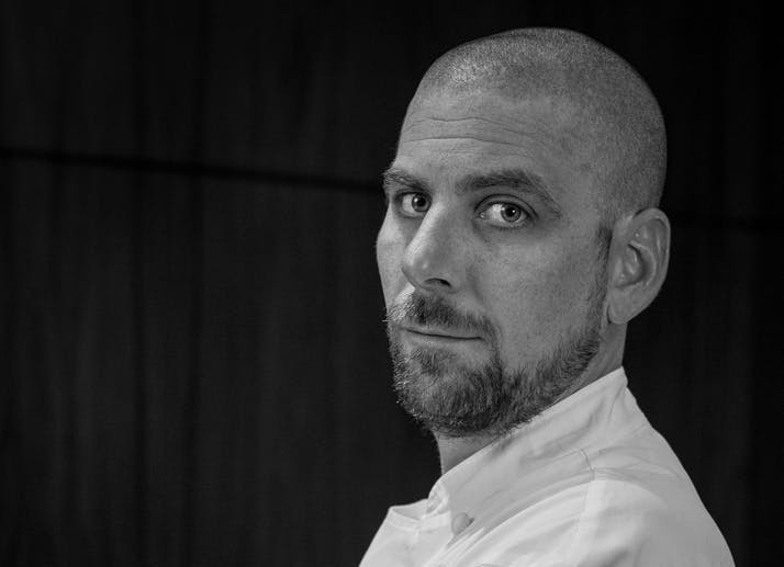 a man looking at the camera
