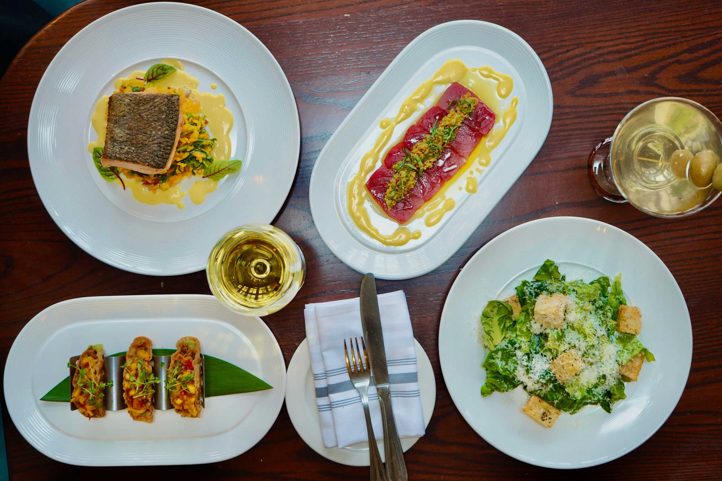 a plate of food on a table