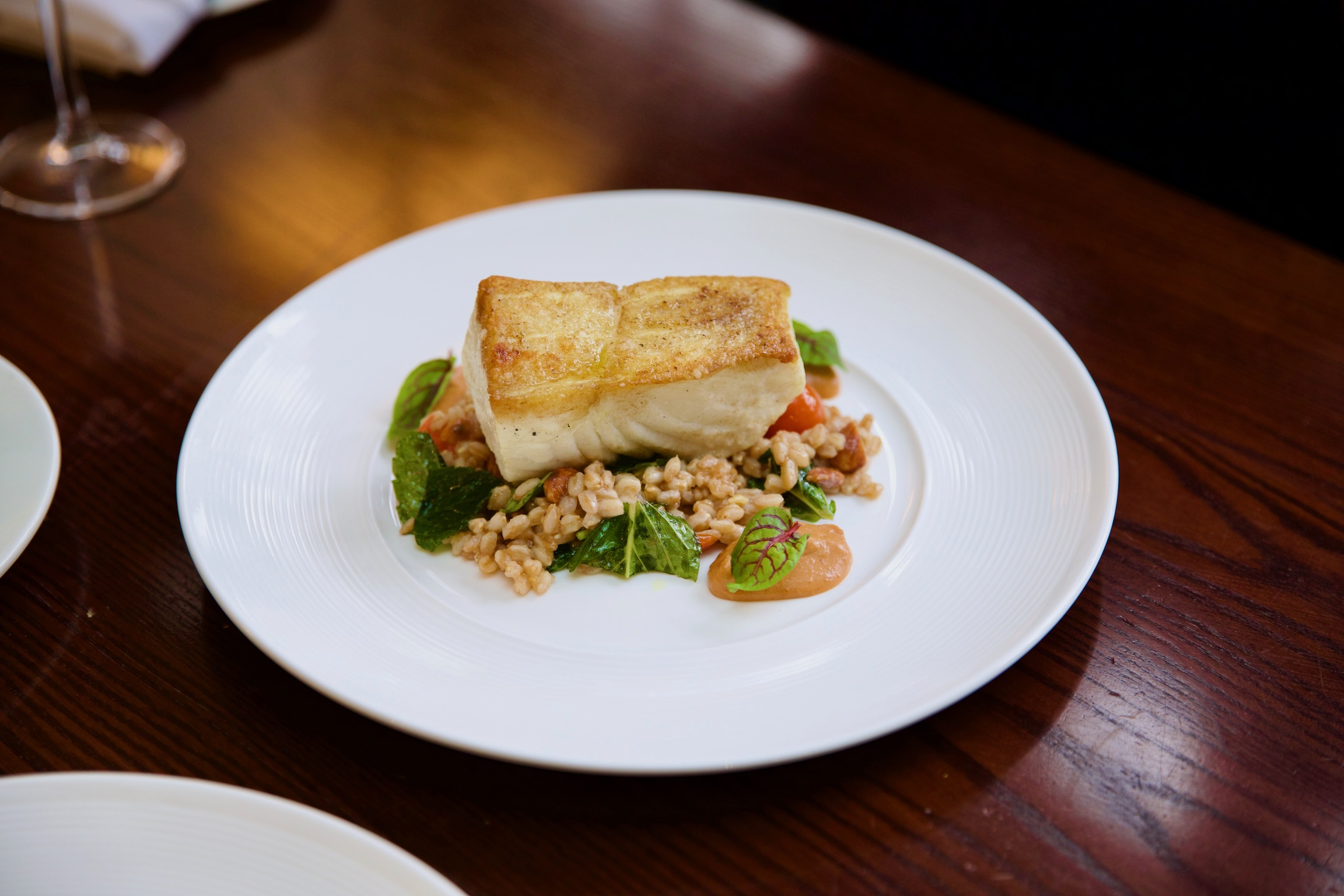 a plate of food on a table