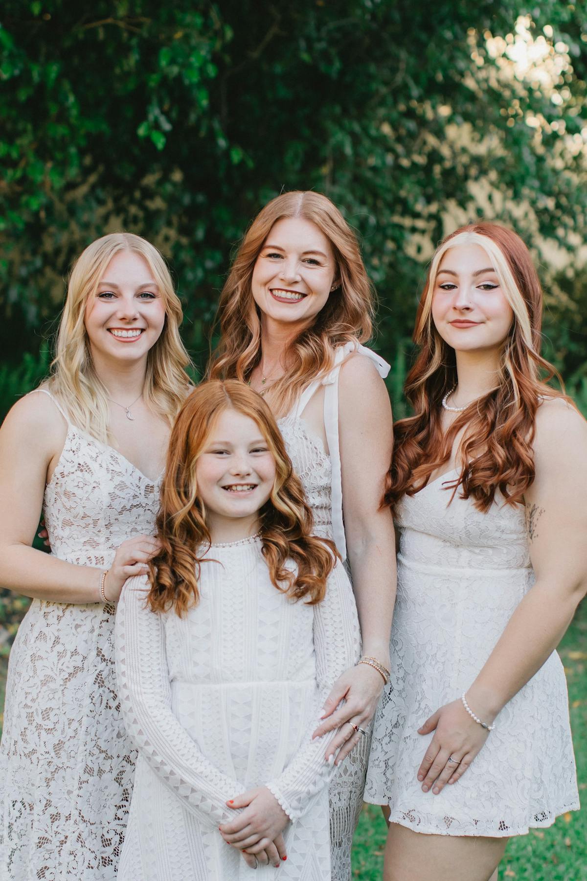 a group of people posing for the camera