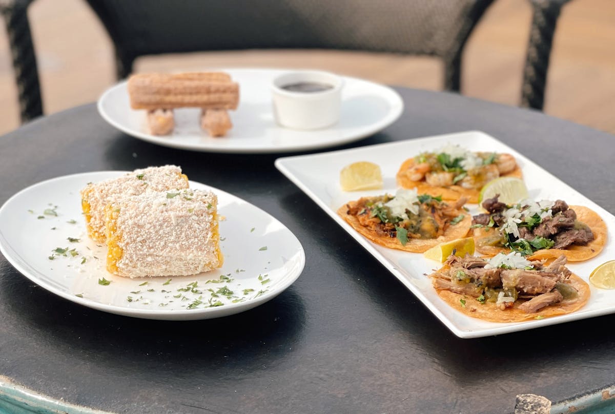 a plate of food on a table