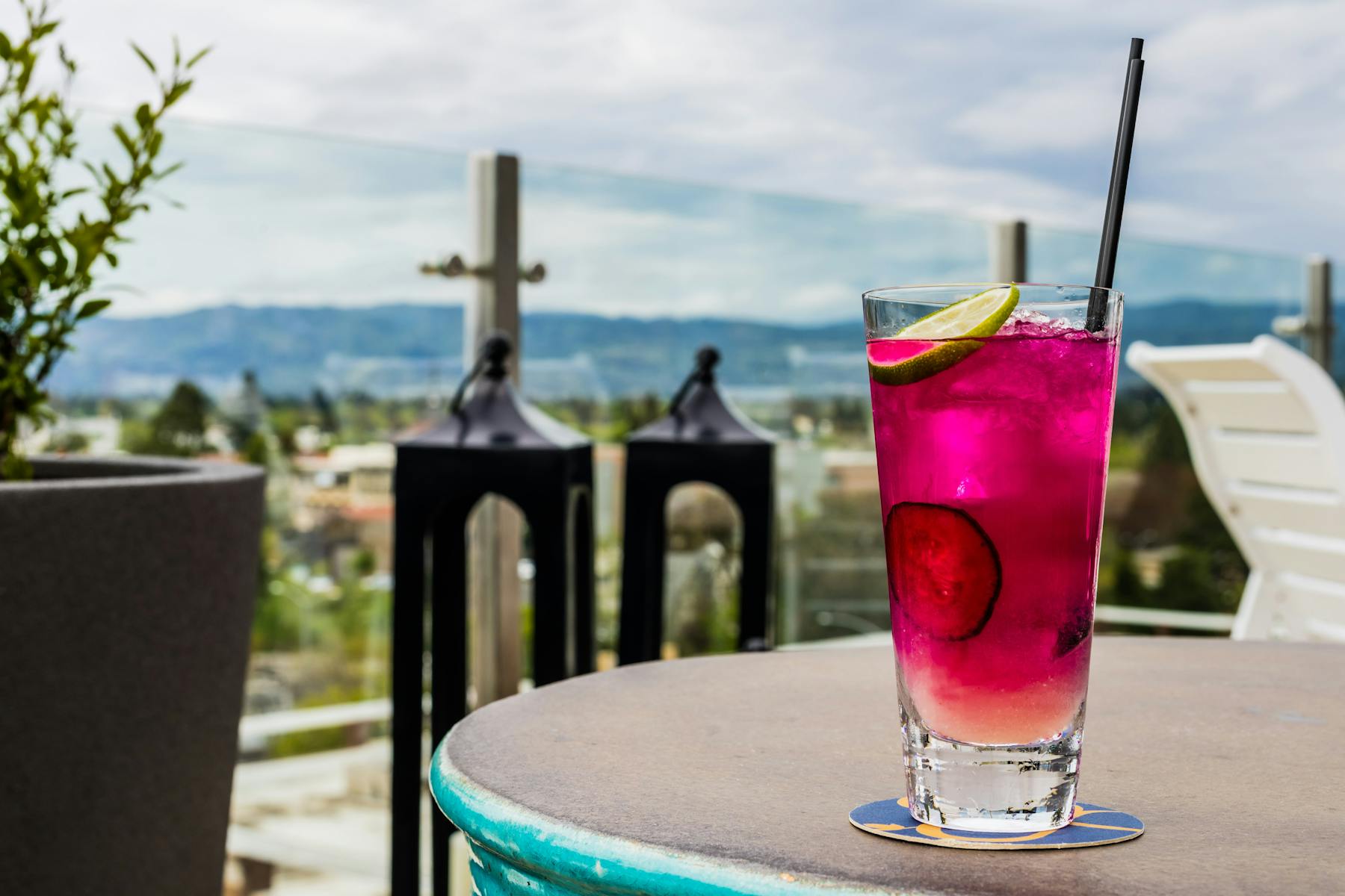 cocktail on a table