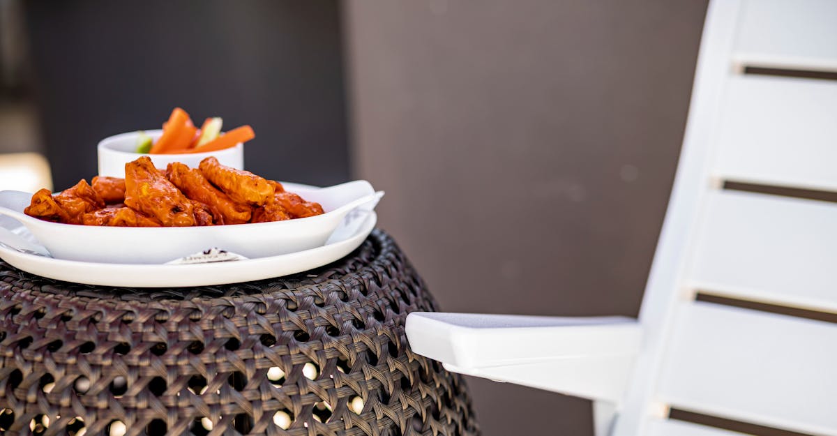 a plate of food on a table