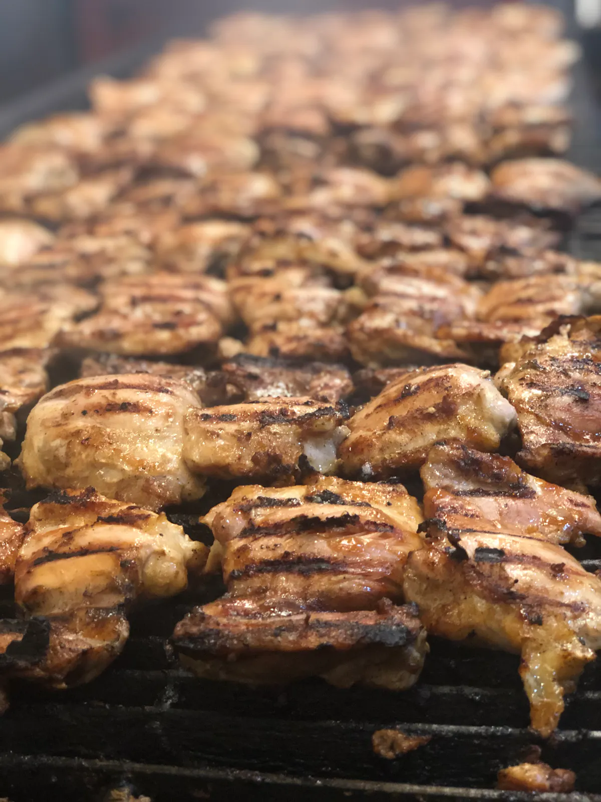 food on a grill
