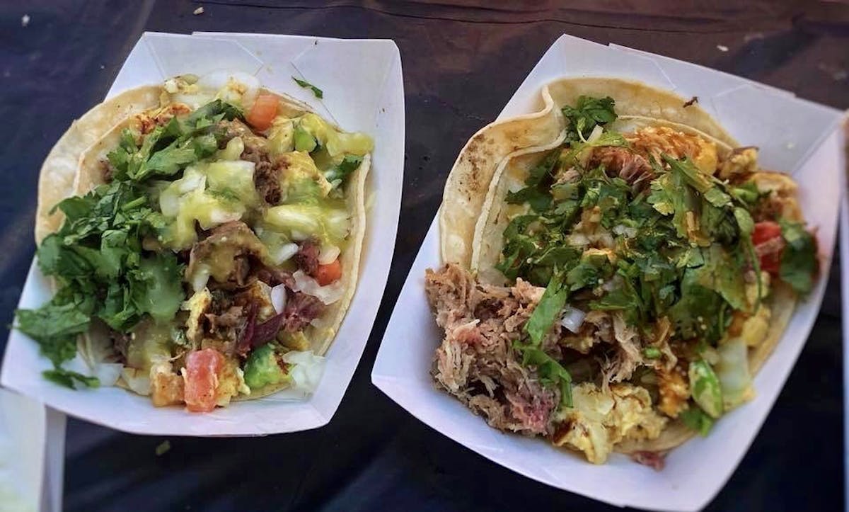 a plate of food on a table