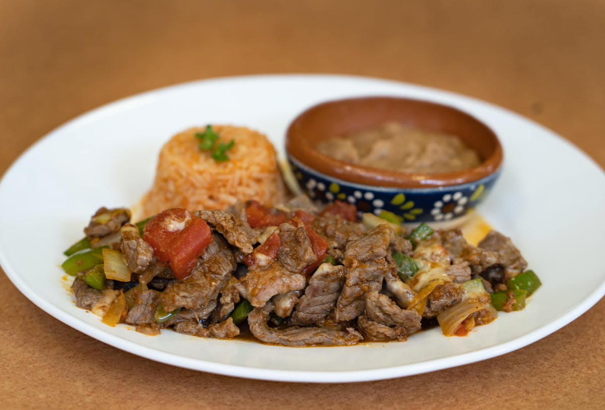 a plate of food on a table