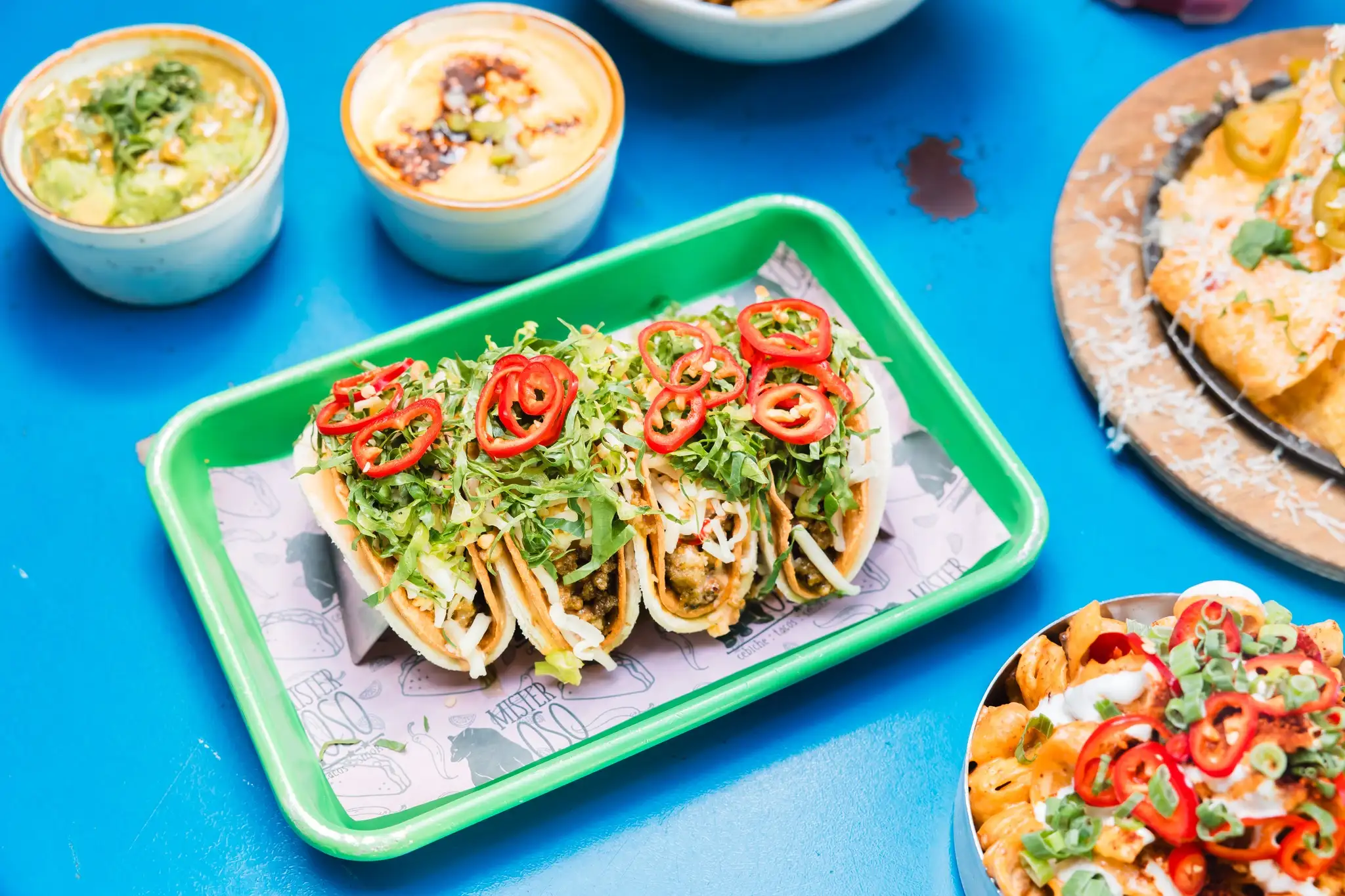 a plate of food on a table