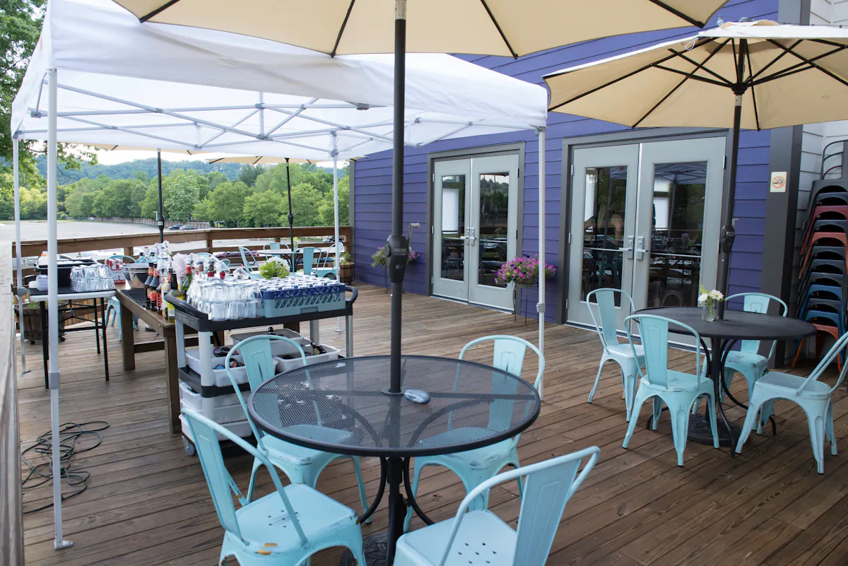 the Purple party deck at Dead Low