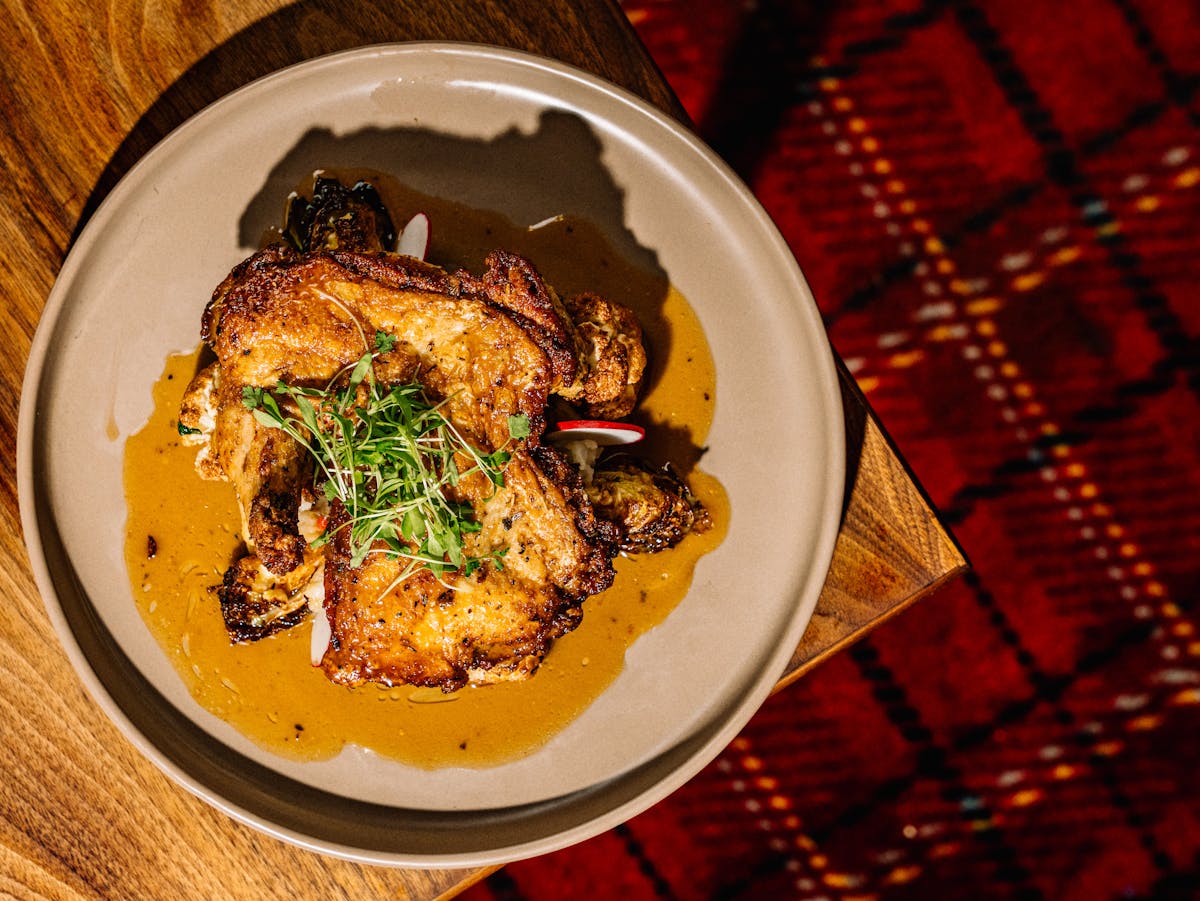 food in a plate