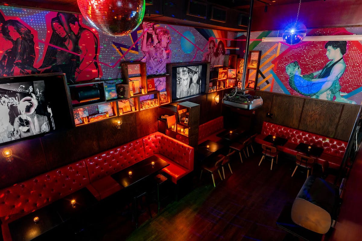 aerial view looking over lounge