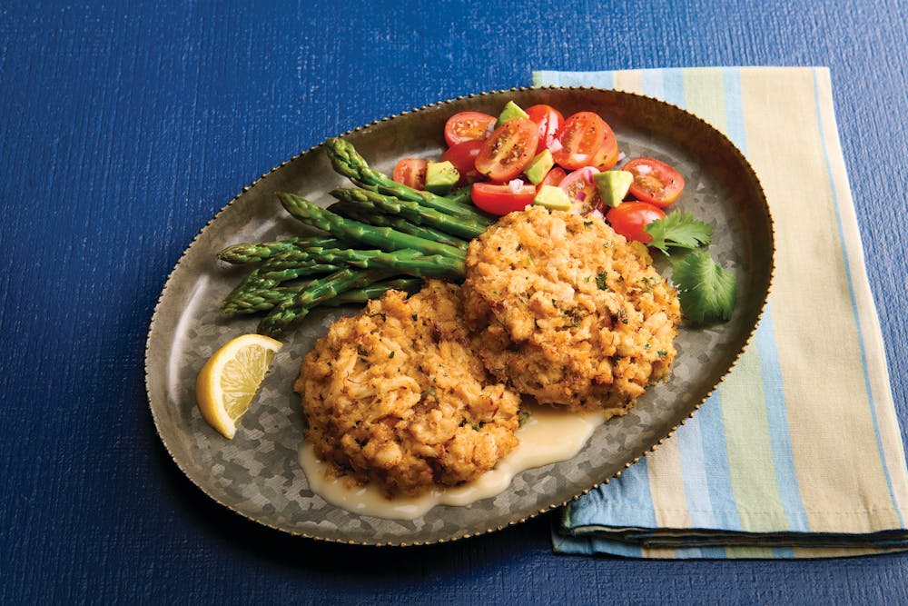 a close up of food on a wooden bench