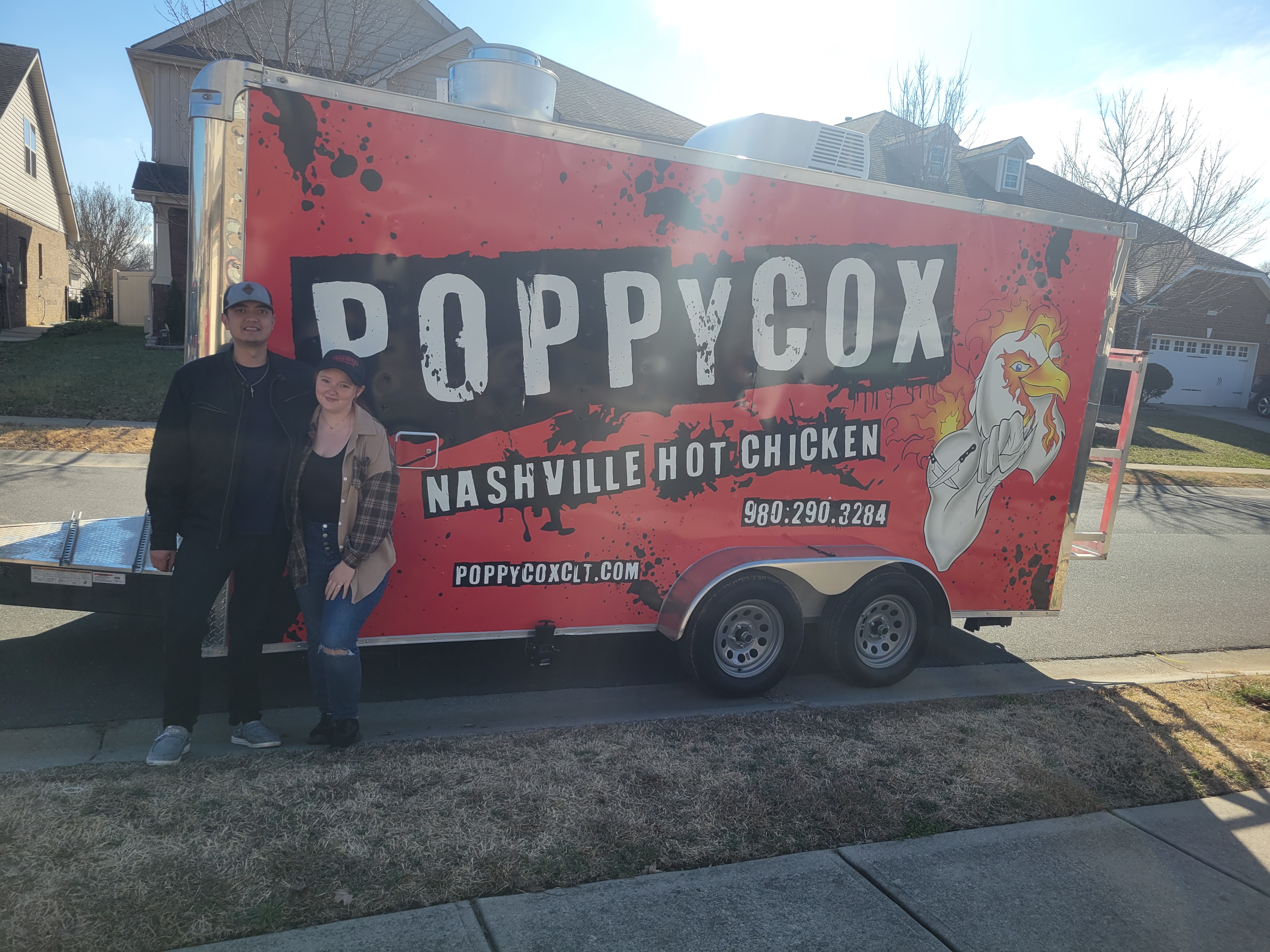 a fire truck parked in front of a building