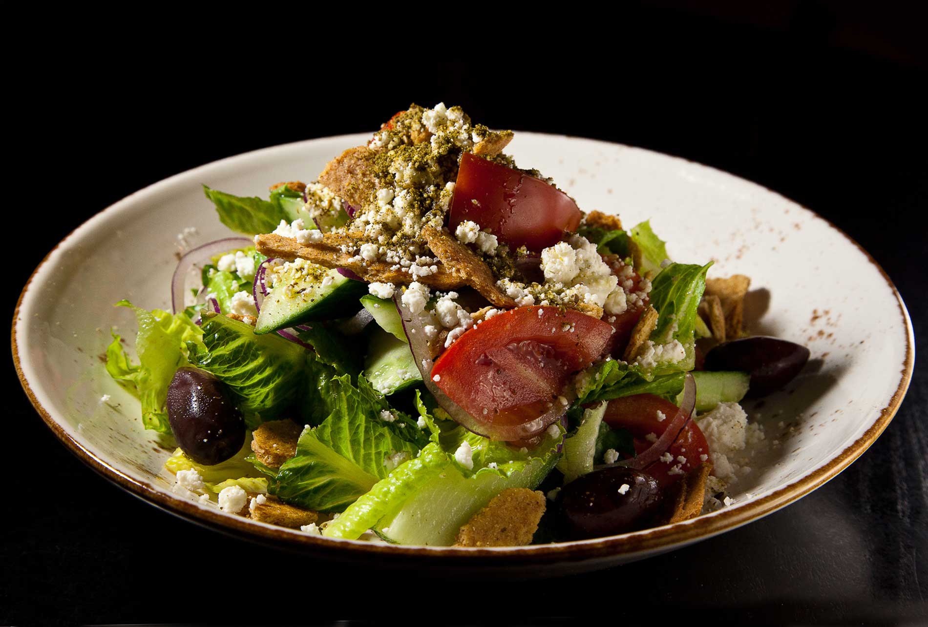 a plate of food with broccoli