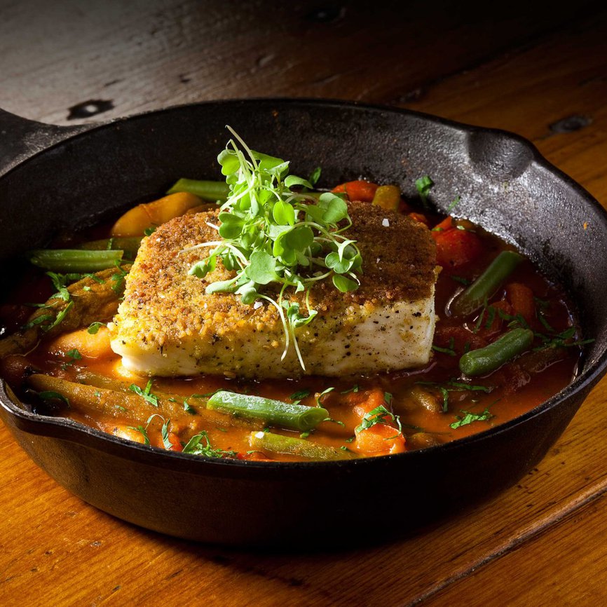 a bowl of food on a table