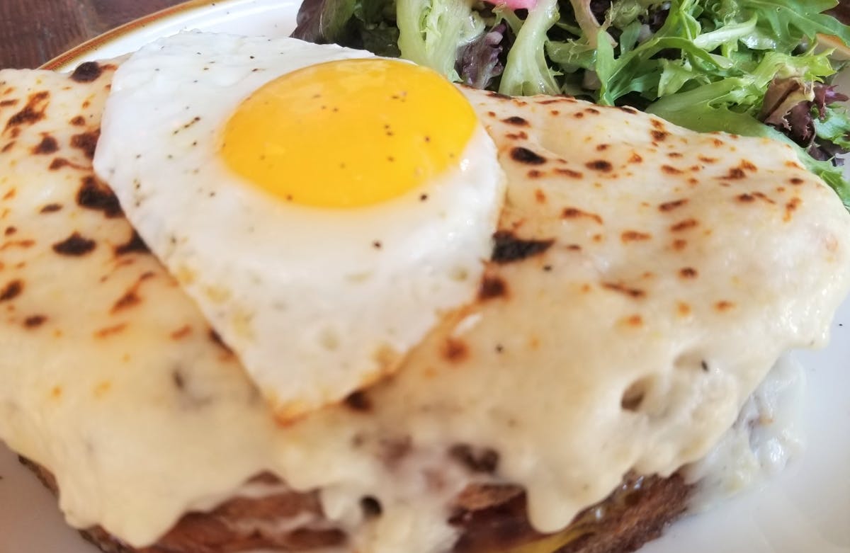 a close up of a plate of food