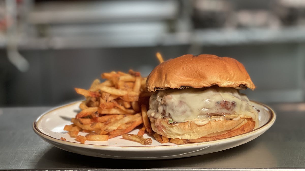 a close up of a sandwich on a plate