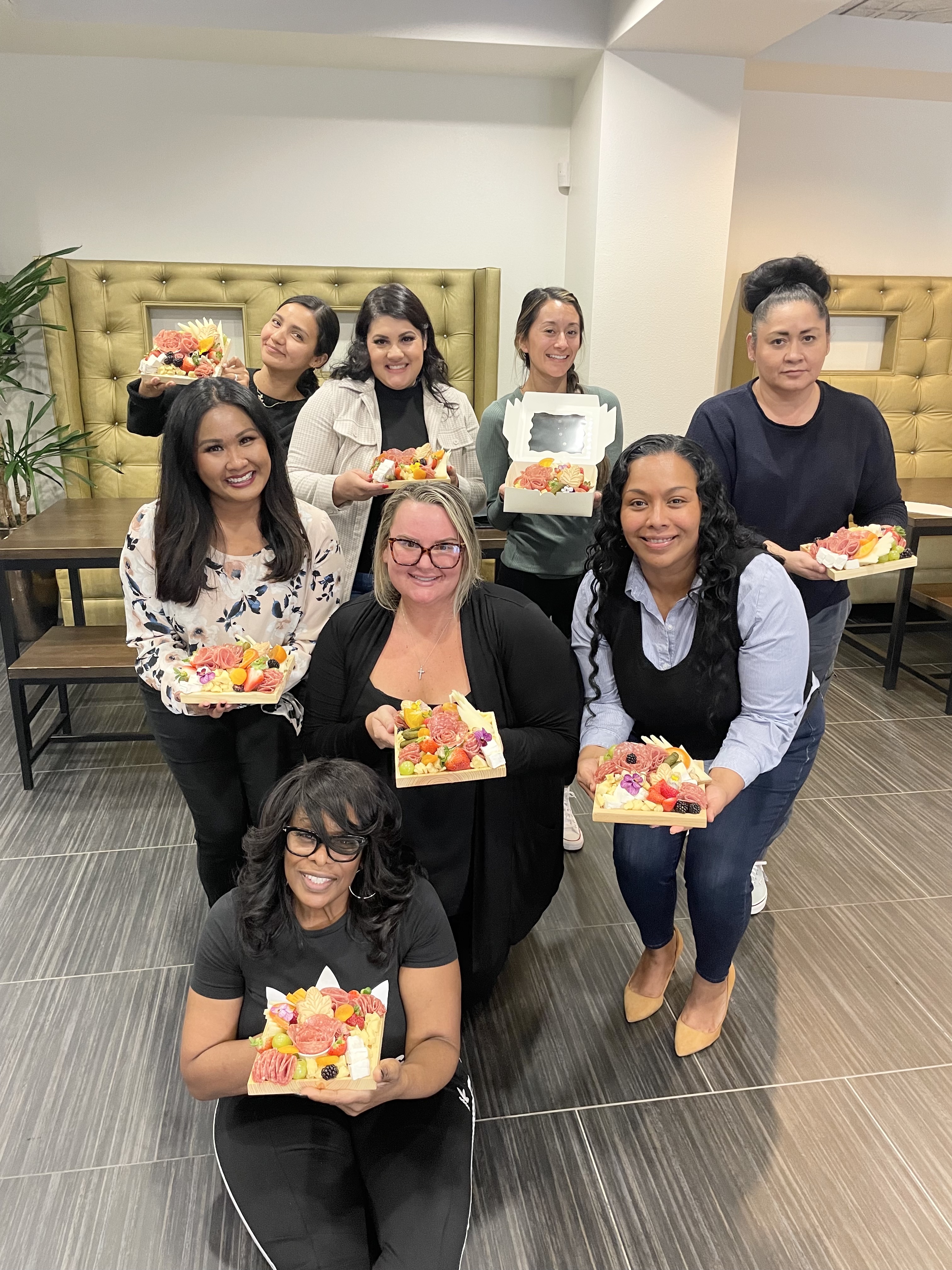 Suzanne Packer et al. posing for the camera