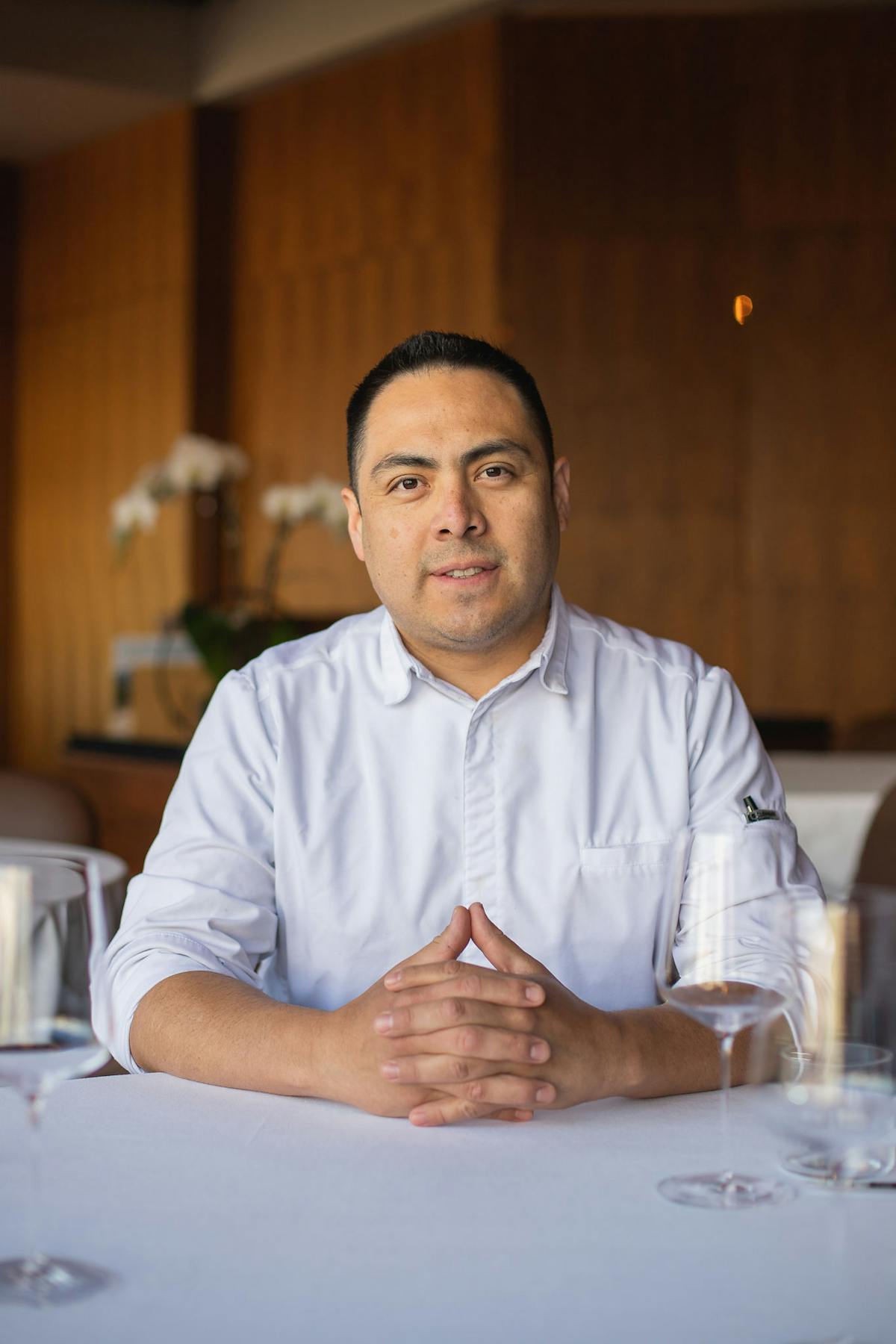 a man sitting at a table