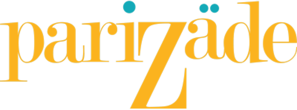 a close up of a logo of Parizade