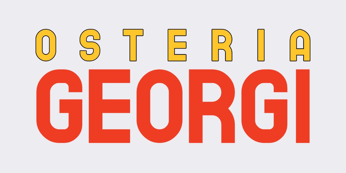 Osteria Georgi restaurant logo - View nutrition facts, calories, and macros for menu items at 201 S Elliott Rd Ste 100 Chapel Hill, NC 27514