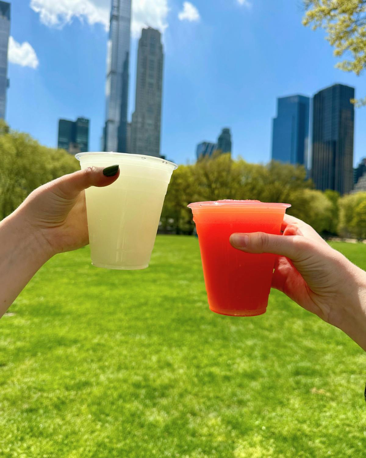 two refreshing drinks