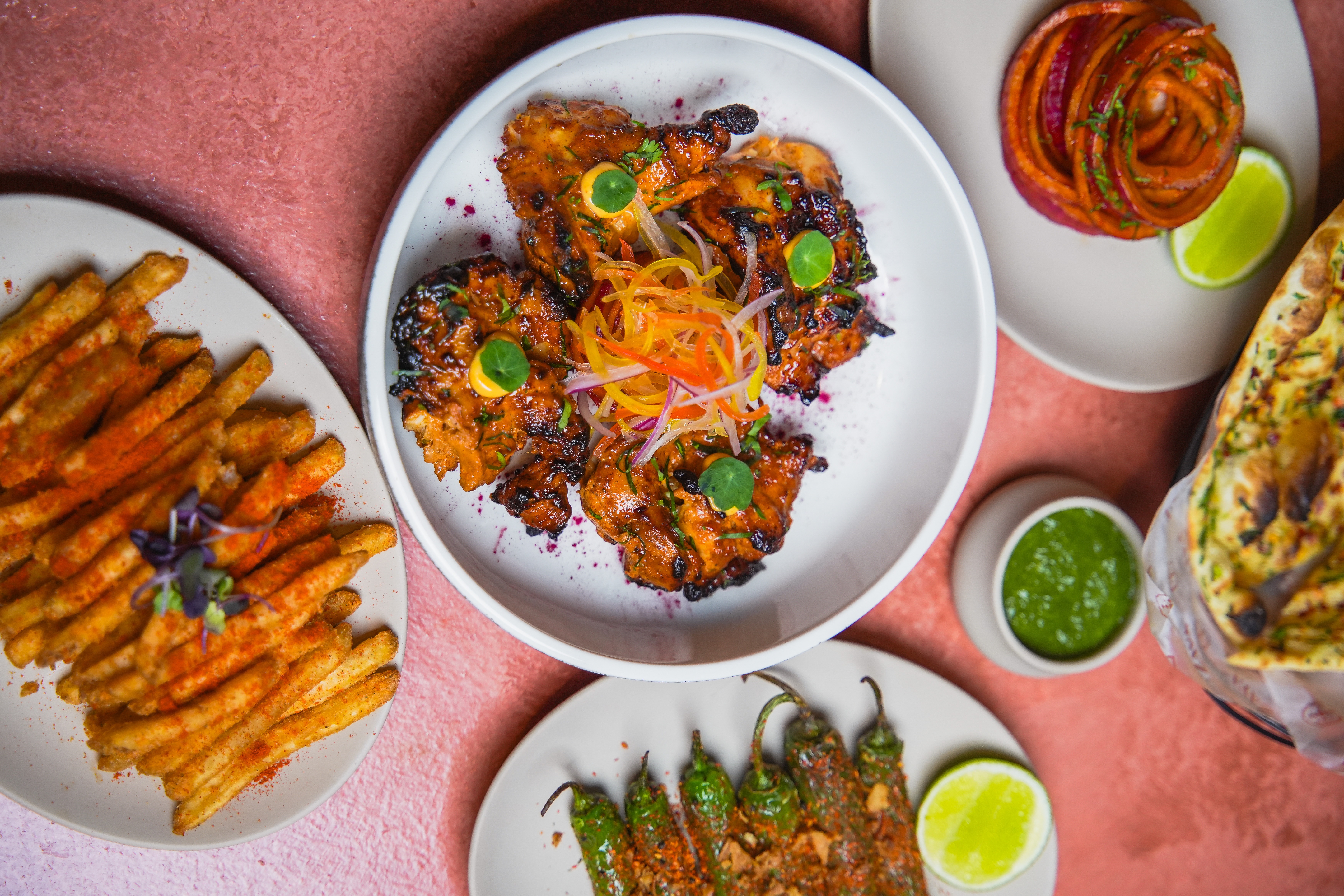 a plate of food on a table
