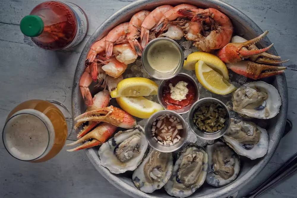 a bunch of food on a plate