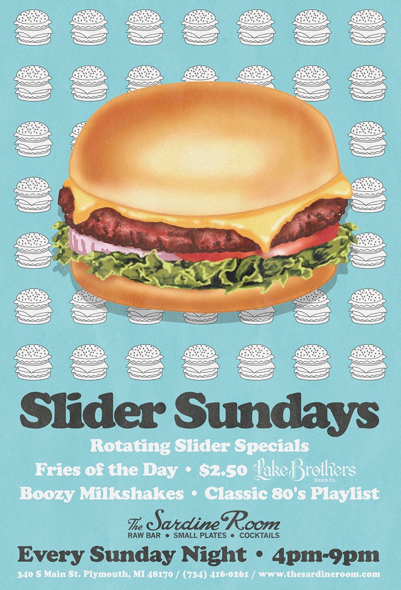 Slider Sundays The Sardine Room Seafood Restaurant In