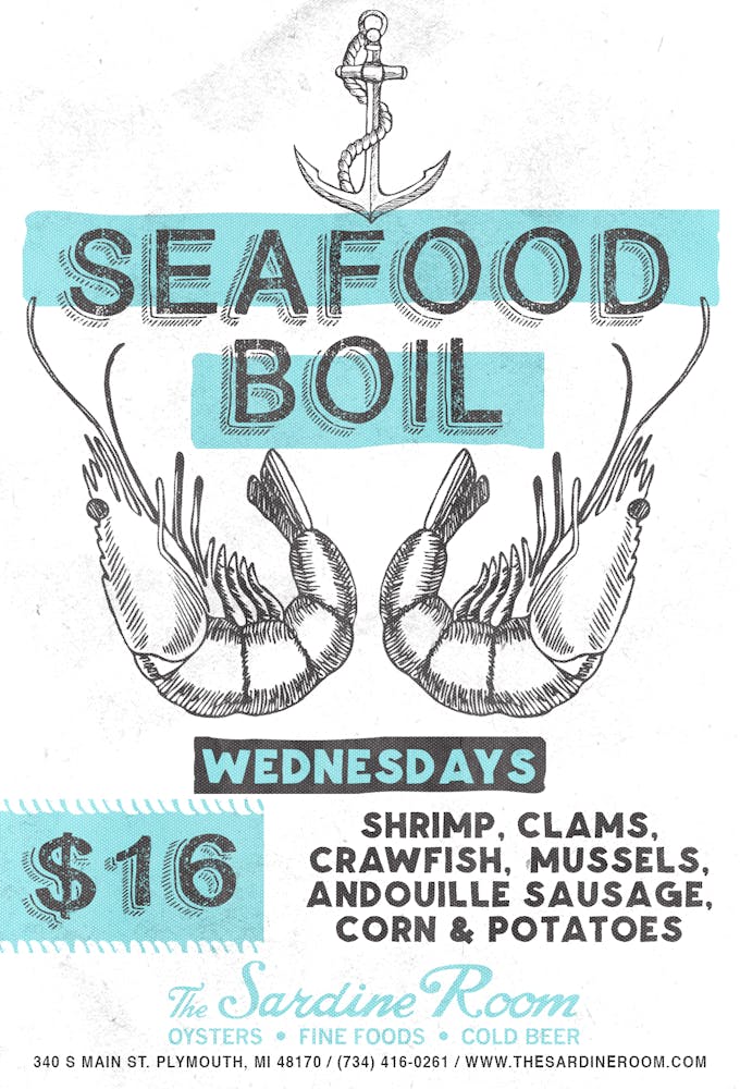 Seafood Boil The Sardine Room Seafood Restaurant In Plymouth Mi