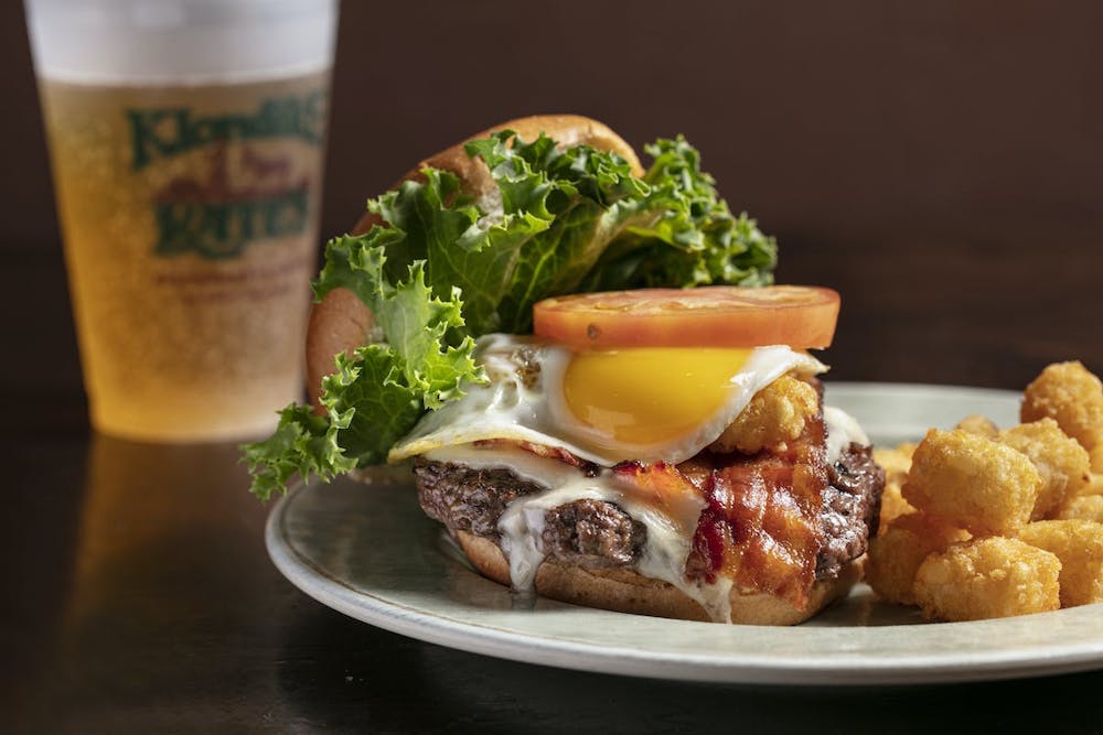 a plate of food on a table