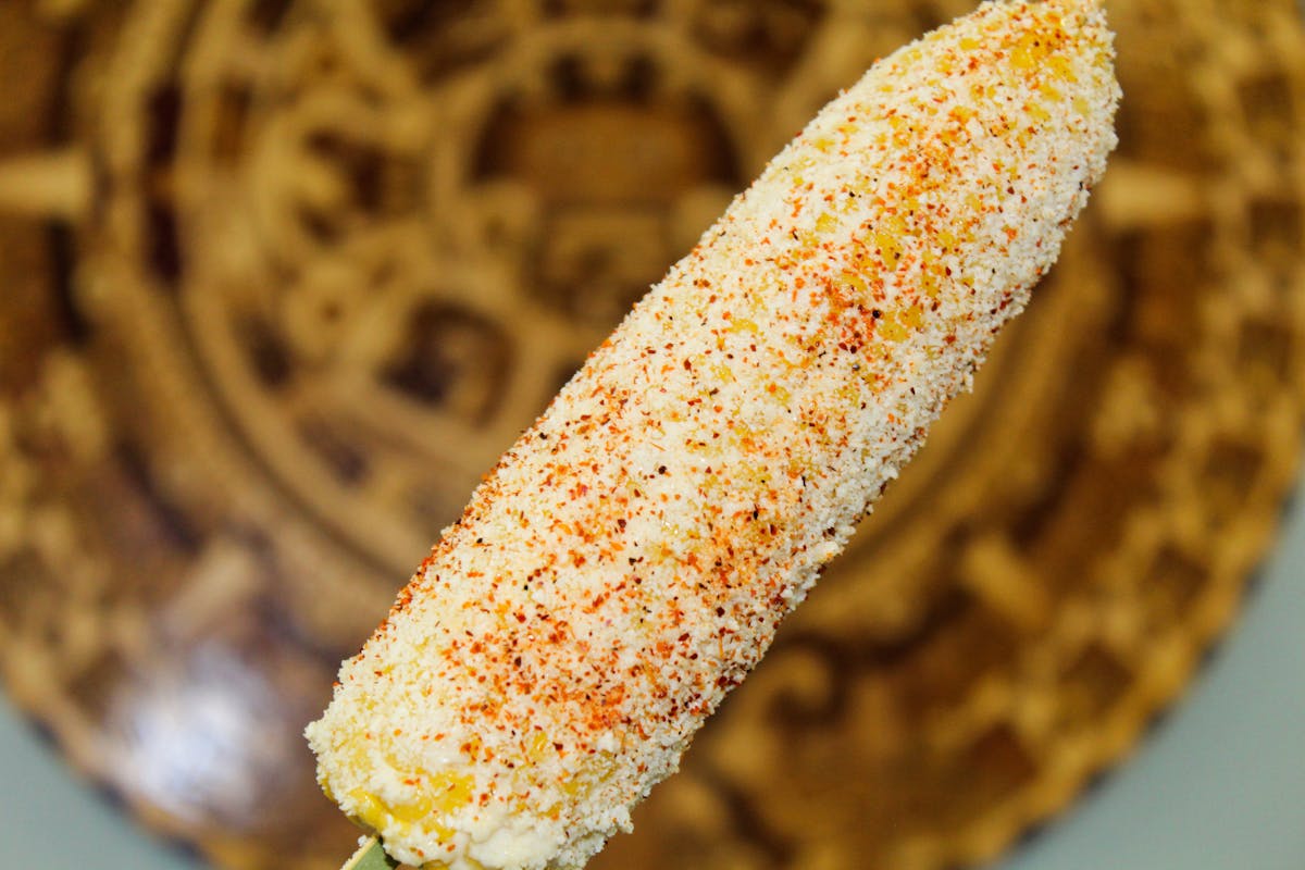 a close up of food