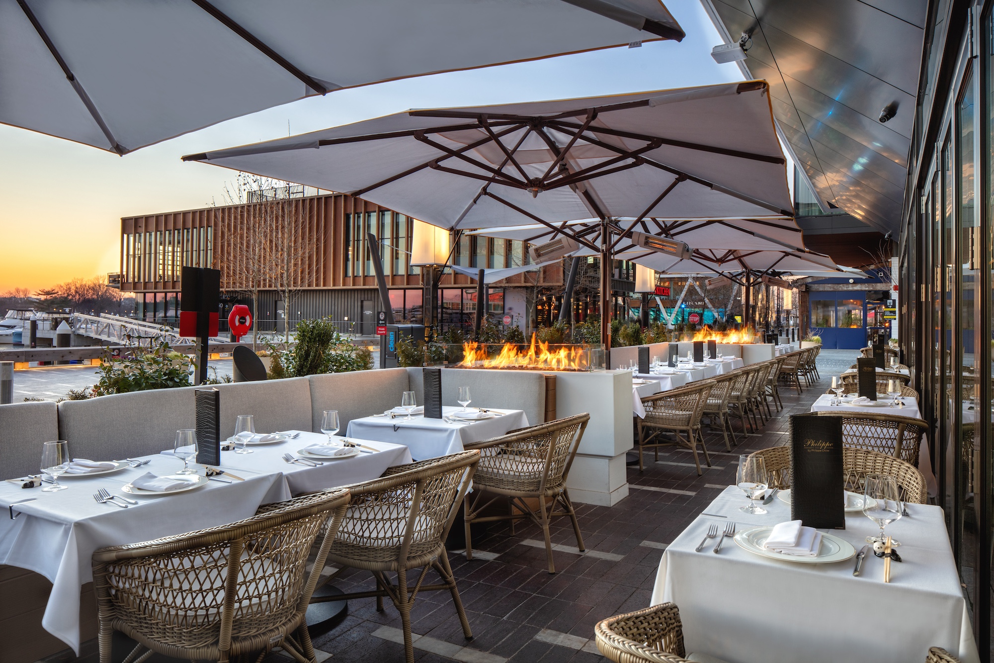 Patio at Philippe Chow The Wharf DC