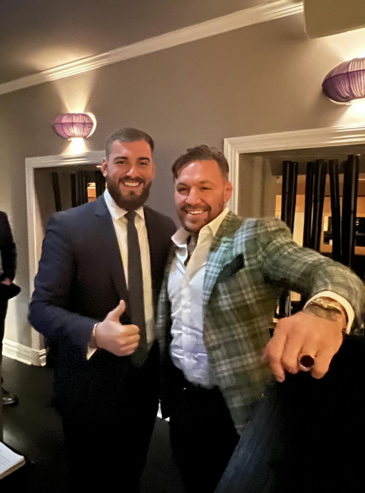 Conor McGregor et al. posing for the camera