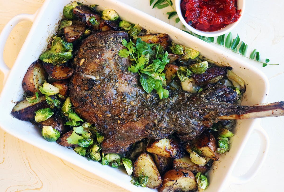 a plate of food with broccoli
