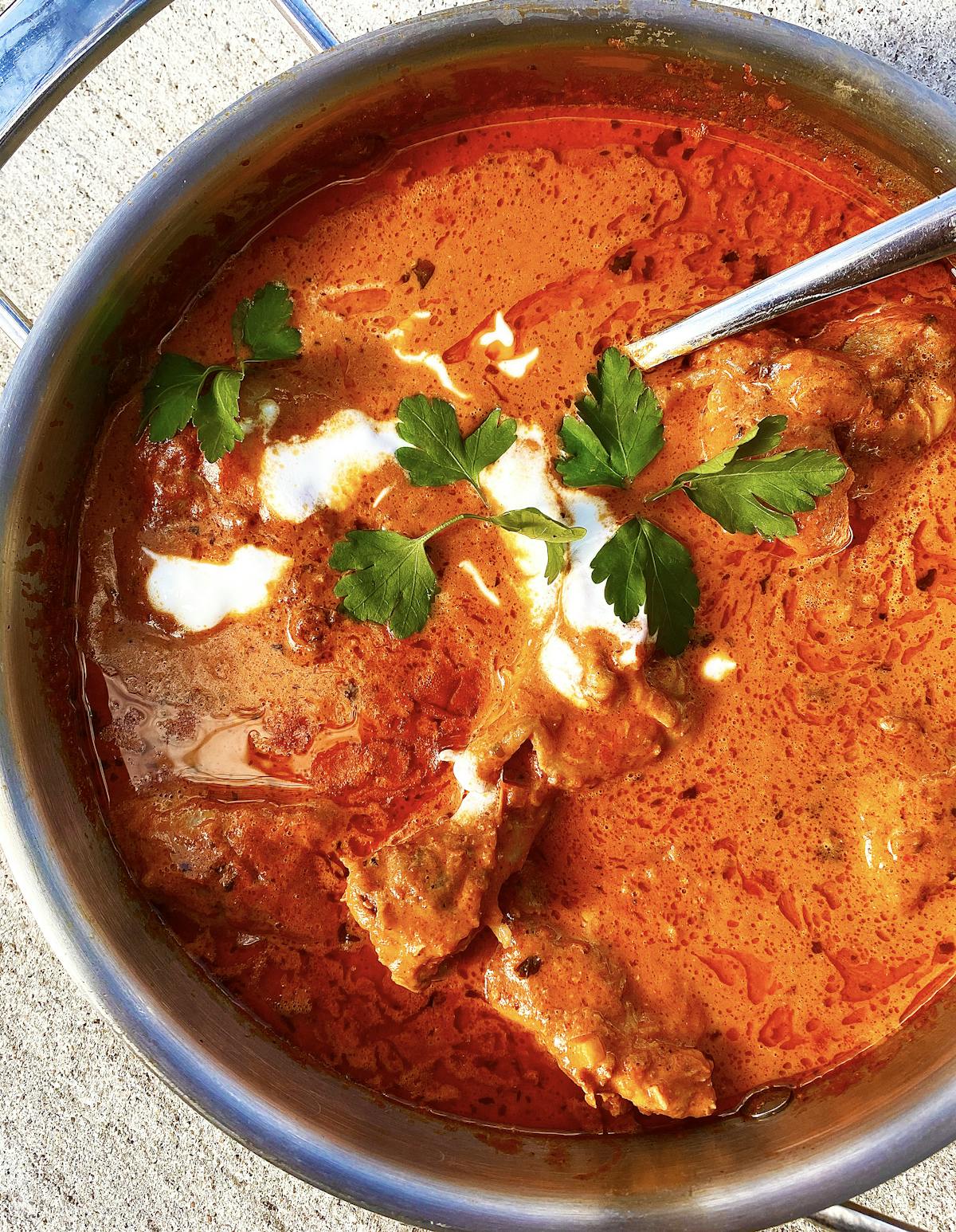 a close up of a bowl of soup