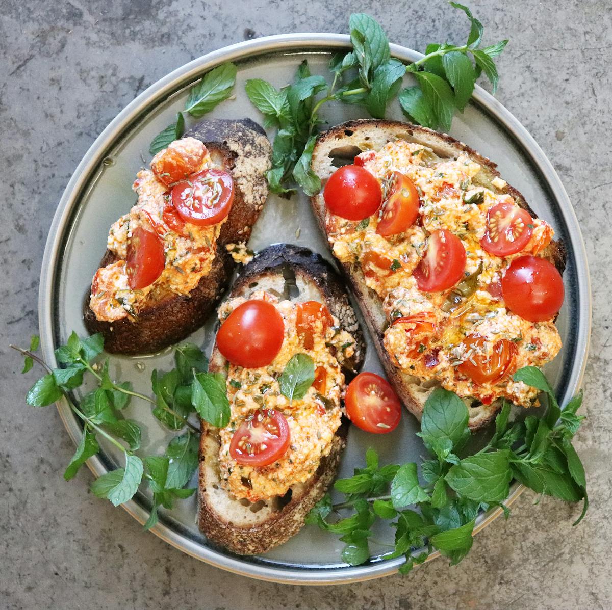 a plate of food