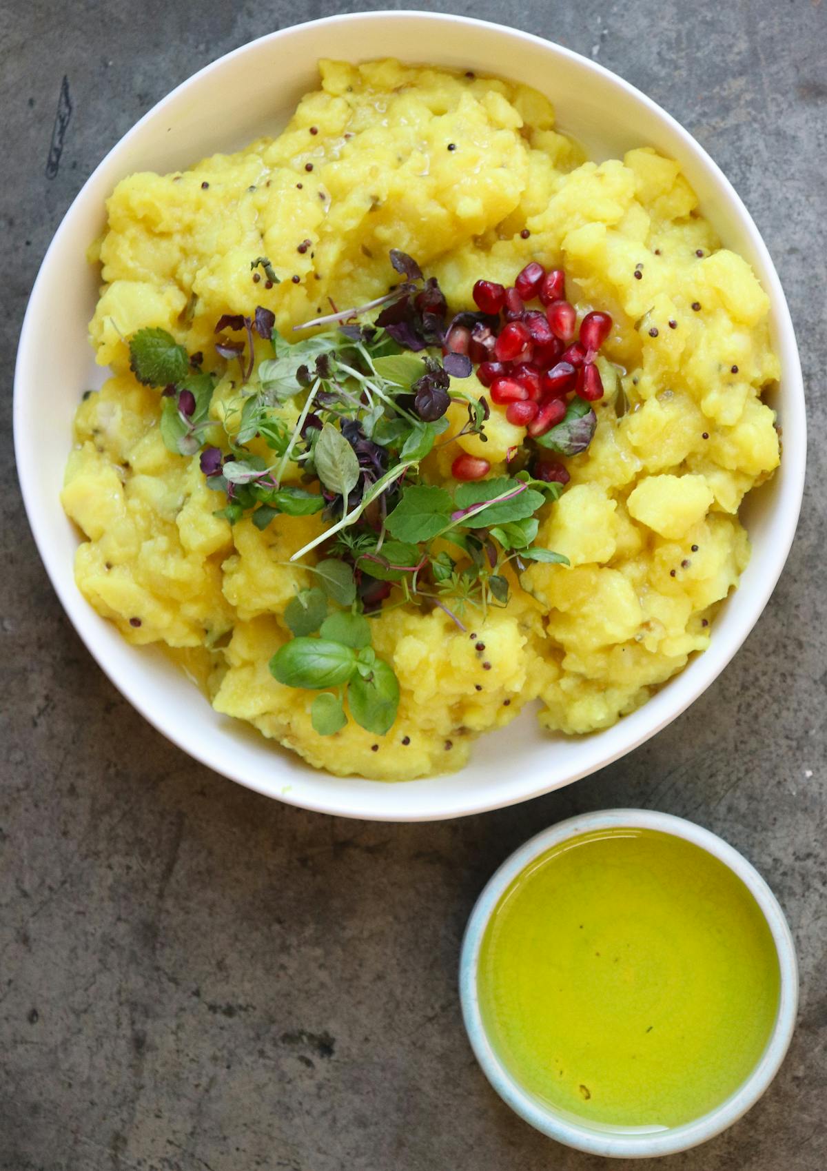 a bowl of food on a plate