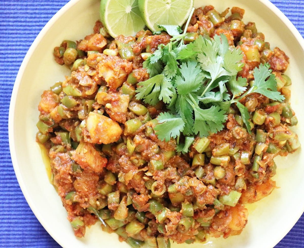 a plate of food